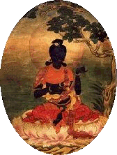 Vajrapani, main founder of vajrayana Buddhism, shown here in peaceful form